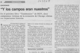 "Y los campos eran nuestros"