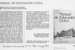 "Manual de educación cívica" "Manual de educación cívica"