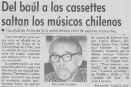 Del baúl a las cassettes saltan los músicos chilenos Del baúl a las cassettes saltan los músicos chilenos