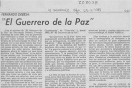 "El guerrero de la paz"