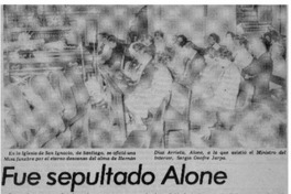 Fue sepultado Alone