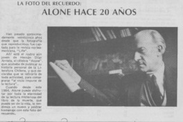 Alone hace 20 años Alone hace 20 años