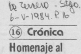 Homenaje al crítico Alone Homenaje al crítico Alone