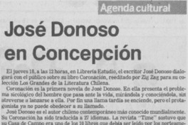 José Donoso en Concepción José Donoso en Concepción