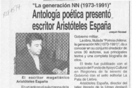 Antología poética presentó escritor Aristóteles España Antología poética presentó escritor Aristóteles España