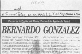 Bernardo González  [artículo] A. P.