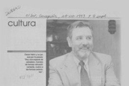 Oscar Hahn y la poesía, "hacer", no "querer" Oscar Hahn y la poesía, "hacer", no "querer"