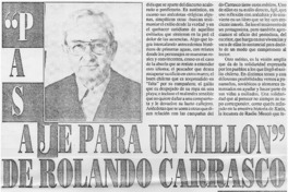 "Pasaje para un millón" de Rolando Carrasco "Pasaje para un millón" de Rolando Carrasco