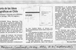 Historia de las ideas ortográficas en Chile  [artículo] Hernán Poblete Varas.