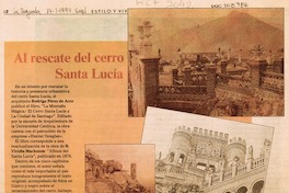 Al rescate del cerro Santa Lucía Al rescate del cerro Santa Lucía