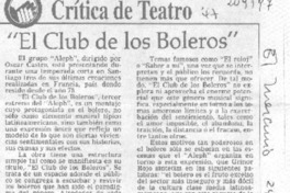 "El club de los boleros" "El club de los boleros"