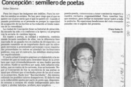 Concepción, semillero de poetas Concepción, semillero de poetas