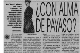 Con alma de payaso?