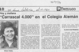 "Carrascal 4000" en el Colegio Alemán "Carrascal 4000" en el Colegio Alemán