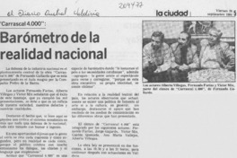 Barómetro de la realidad nacional Barómetro de la realidad nacional