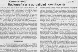 Radiografía a la actualidad contingente Radiografía a la actualidad contingente