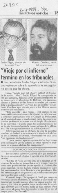 "Viaje por el infierno" termina en los tribunales