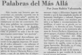 Palabras del más Allá Palabras del más Allá