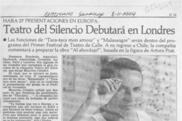 Teatro del Silencio debutará en Londres  [artículo].