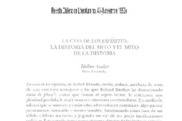"La casa de los espíritus"; la historia del mito y el mito de la historia "La casa de los espíritus"; la historia del mito y el mito de la historia
