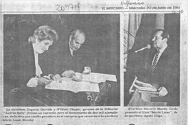 Firman convenio para concurso literario "María Luisa Bombal" Firman convenio para concurso literario "María Luisa Bombal"
