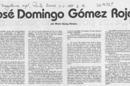 José Domingo Gómez Rojas