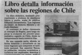 Libro detalla información sobre las regiones de Chile  [artículo].