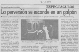 La Perversión se esconde en un galpón