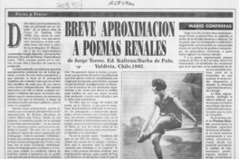 Breve aproximación a "Poemas renales" Breve aproximación a "Poemas renales"