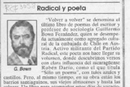 Radical y poeta  [artículo].