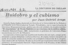 Huidobro y el cubismo Huidobro y el cubismo