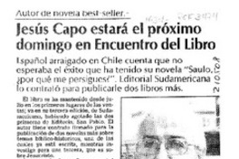 Jesús Capo estará el próximo domingo en Encuentro del Libro  [artículo].