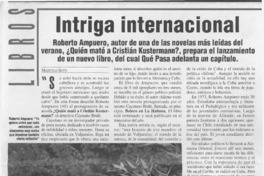 Intriga internacional  [artículo] Marcelo Soto.