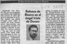 Balance de blanco en el ángel triste de Durero  [artículo] Carlos Jorquera Alvarez.