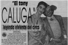 "El tony Caluga" leyenda viviente del circo