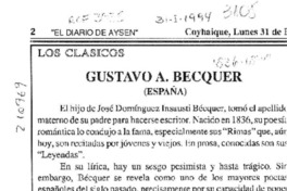 Gustavo A. Bécquer  [artículo].