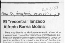 El "Recontra" lanzado Alfredo Barría Molina  [artículo].
