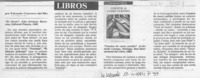 Libros  [artículo] Eduardo Guerrero del Río.