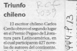 Triunfo chileno  [artículo].