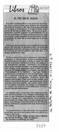 El Pez en el agua  [artículo].