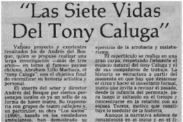 "Las siete vidas del tony Caluga"