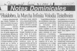Huidobro, la marcha infinita Volodia Teitelboim Huidobro, la marcha infinita Volodia Teitelboim