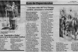 "Las Siete vidas del tony Caluga combina emociones y comicidad" "Las Siete vidas del tony Caluga combina emociones y comicidad"