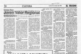 Joven valor regional  [artículo] Héctor Fuentes Berríos.
