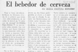 El bebedor de cerveza  [artículo] María Cristina Menares.