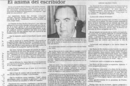 El ánima del escribidor  [artículo] Miriam Salinas Pozo.