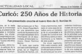 "Curicó, 250 años de historia"  [artículo].