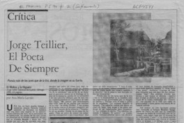 Jorge Teillier, el poeta de siempre  [artículo] Ana María Larraín.