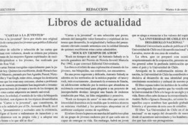 Libros de actualidad  [artículo].