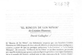 "El rincón de los niños" "El rincón de los niños"
